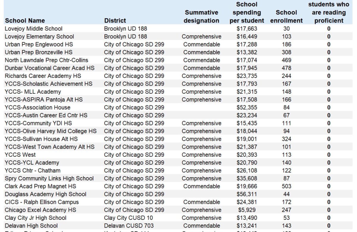 In 53 Illinois Schools, Not a Single Student Can Do Math at Grade Level