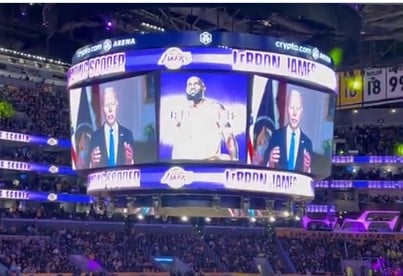 In Case You Missed It… Biden Booed Loudly at Lakers Game in Los Angeles (VIDEO)