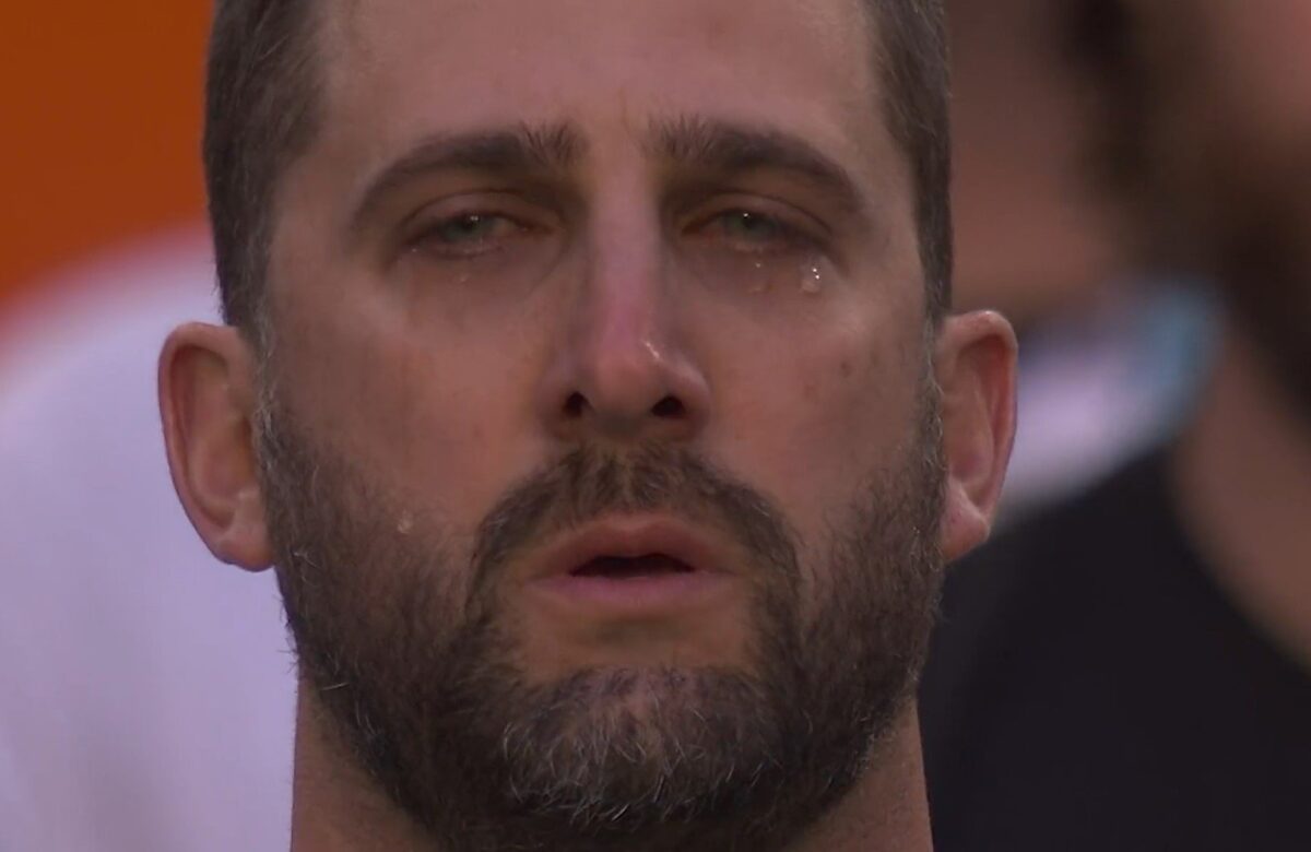What an Amazing Moment!  Eagles Coach Nick Sirianni Cries During National Anthem at Super Bowl LVII (VIDEO)