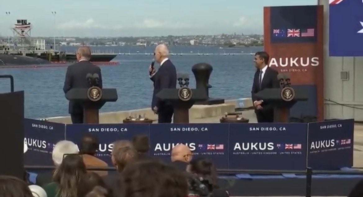 Joe Biden at Naval Base in San Diego: “I’m Their Commander-In-Chief, Right?” (VIDEO)