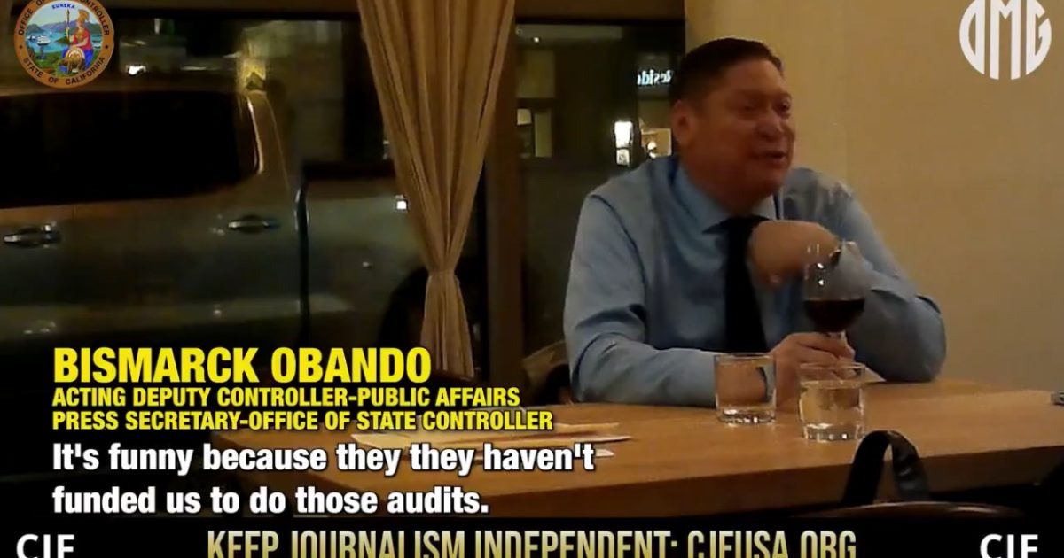 O’Keefe Media Group: California’s Top Controller Communications Official Admits Audits “Are Not Getting Done” (VIDEO)